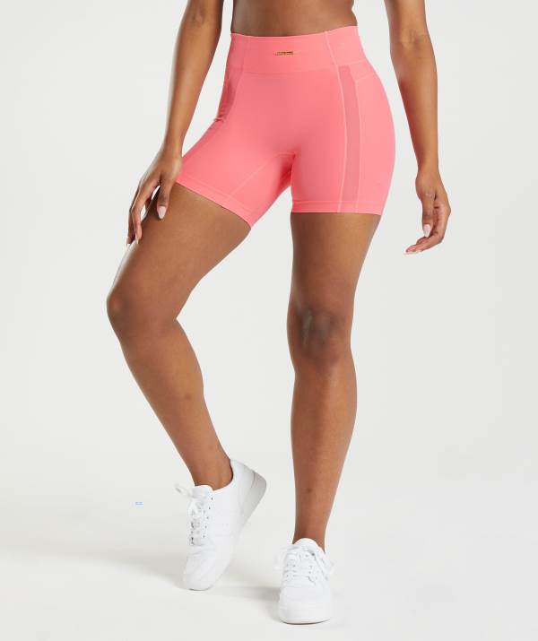 Damske Šortky Gymshark Whitney Mesh Ruzove | HX9406517